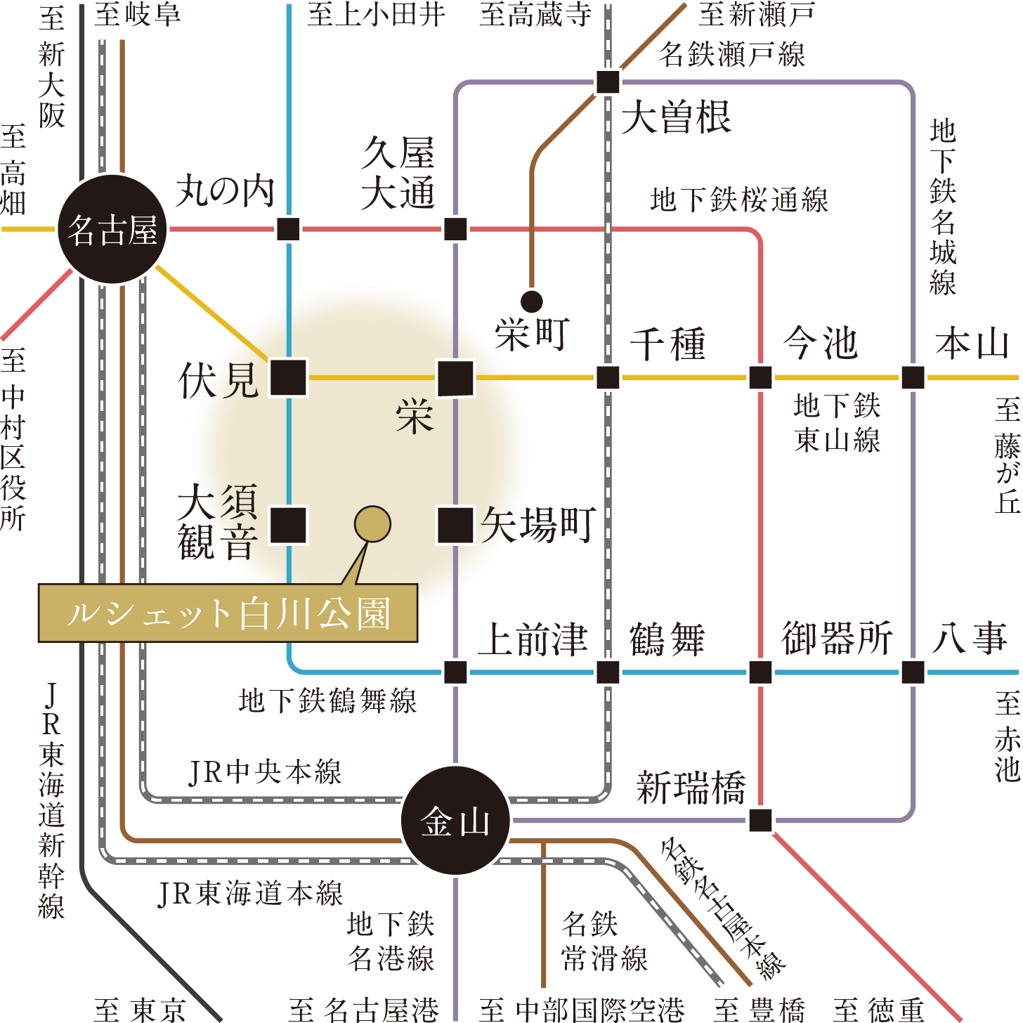 近隣鉄道路線図